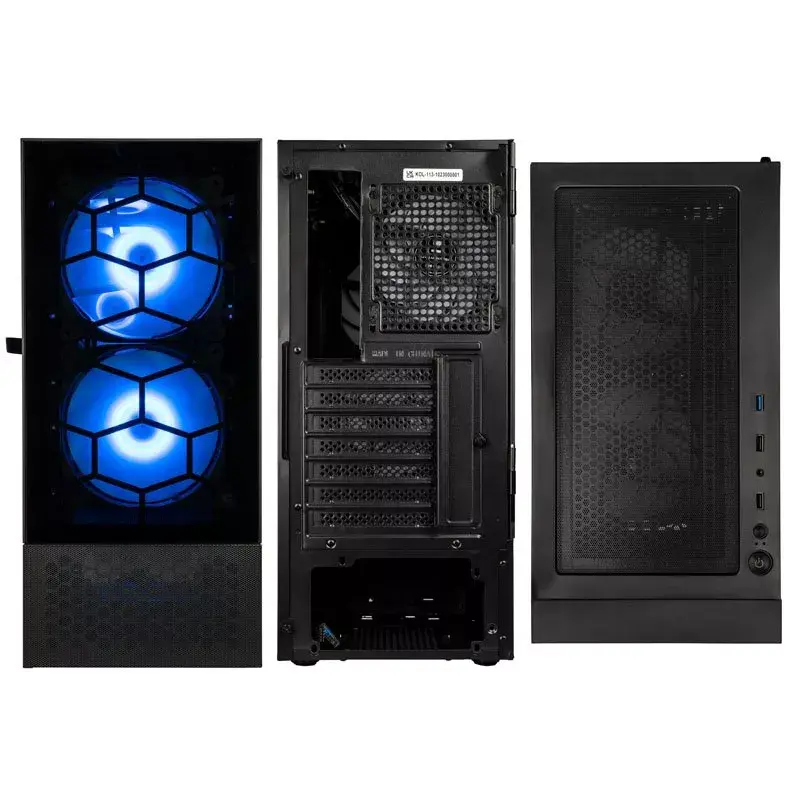 PC-korpus Kolink OBSERVATORY MX Midi Tower Must