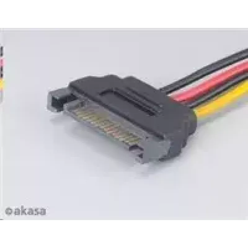 Akasa SATA–4‑kontaktiline Molex adapter AK‑CBPW03‑KT02 15 cm kaabel, 2 tk pakend