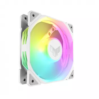 Õhkjahuti ASUS TUF GAMING TR120 ARGB REVERSE 120 mm 2000 p/min valge, hüdrauliline laager, 76,3 CFM