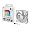 Õhkjahuti ASUS TUF GAMING TR120 ARGB REVERSE 120 mm 2000 p/min valge, hüdrauliline laager, 76,3 CFM