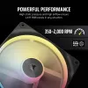 Ventilaator Corsair iCUE LINK LX140-R RGB 14 cm Must 2000 RPM 3,55 mmH2O