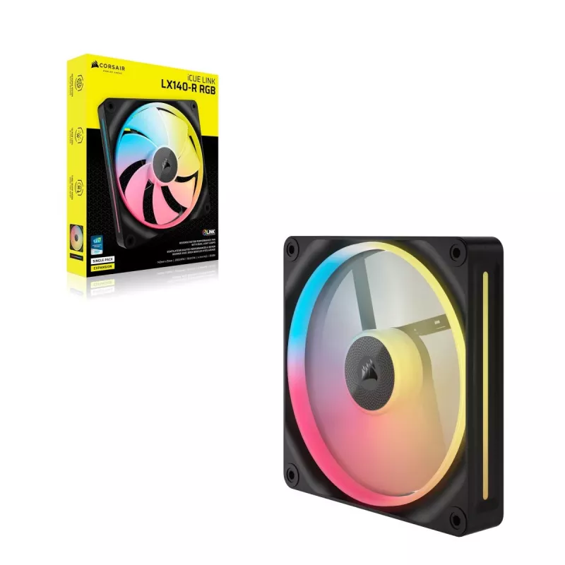 Ventilaator Corsair iCUE LINK LX140-R RGB 14 cm Must 2000 RPM 3,55 mmH2O
