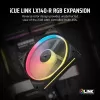 Ventilaator Corsair iCUE LINK LX140-R RGB 14 cm Must 2000 RPM 3,55 mmH2O