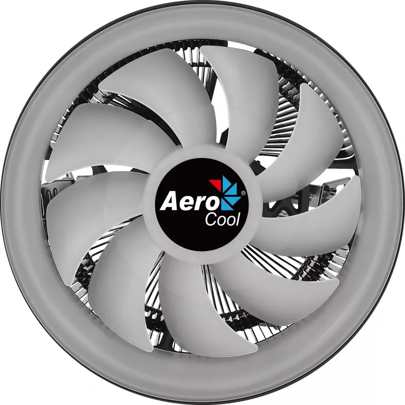 Aerocool Core Plus protsessori jahuti 13,6 cm, must, valge