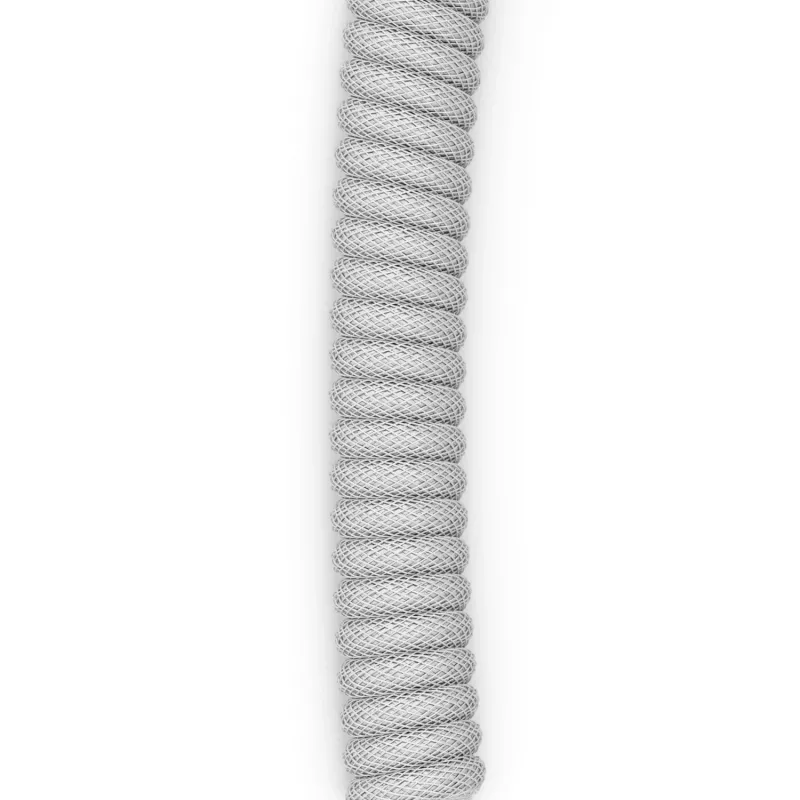 Spiraalne USB-kaabel GLORIOUS GMMK Ghost Valge (GLO-KB-ACC-CBL-COIL-GWHT) – spiraalne klaviatuurikaabel, Ghost Valge värv