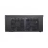 PC-korpus SILVERSTONE Grandia GD05 HTPC Must — Mini‑ITX/DTX/Micro‑ATX, 2×3,5 tolli + 2×2,5 tolli, 1×5,25 tolli, 3×120 mm küljeventilaatorid, USB 3.0