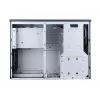 PC-korpus SILVERSTONE Grandia GD05 HTPC Must — Mini‑ITX/DTX/Micro‑ATX, 2×3,5 tolli + 2×2,5 tolli, 1×5,25 tolli, 3×120 mm küljeventilaatorid, USB 3.0