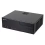 PC-korpus SILVERSTONE Grandia GD05 HTPC Must — Mini‑ITX/DTX/Micro‑ATX, 2×3,5 tolli + 2×2,5 tolli, 1×5,25 tolli, 3×120 mm küljeventilaatorid, USB 3.0