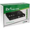 InLine 2x1 HDMI KVM-lüliti, 2x1, HDMI 4K2K, USB 2.0 jaotur, heliga