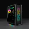 CORSAIR Mid-tower ATX arvutikorpus - iCUE 5000T - RGB karastatud klaas - must