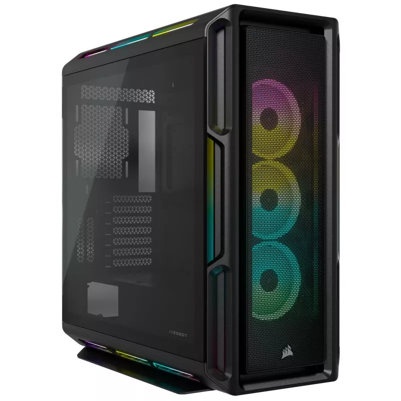 CORSAIR Mid-tower ATX arvutikorpus - iCUE 5000T - RGB karastatud klaas - must