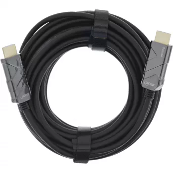 InLine HDMI AOC kaabel, ülikiire HDMI-kaabel, 8K4K, must, 15 m