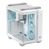 PC Case ASUS TUF GAMING GT502 Horizon TG ARGB Valge — Midi Tower, ATX, karastatud klaas, 4×3,5 tolli sahtlit, max GPU 400 mm