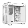 PC Case ASUS TUF GAMING GT502 Horizon TG ARGB Valge — Midi Tower, ATX, karastatud klaas, 4×3,5 tolli sahtlit, max GPU 400 mm
