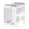 PC Case ASUS TUF GAMING GT502 Horizon TG ARGB Valge — Midi Tower, ATX, karastatud klaas, 4×3,5 tolli sahtlit, max GPU 400 mm