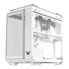 PC Case ASUS TUF GAMING GT502 Horizon TG ARGB Valge — Midi Tower, ATX, karastatud klaas, 4×3,5 tolli sahtlit, max GPU 400 mm