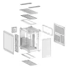PC Case ASUS TUF GAMING GT502 Horizon TG ARGB Valge — Midi Tower, ATX, karastatud klaas, 4×3,5 tolli sahtlit, max GPU 400 mm