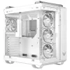 PC Case ASUS TUF GAMING GT502 Horizon TG ARGB Valge — Midi Tower, ATX, karastatud klaas, 4×3,5 tolli sahtlit, max GPU 400 mm