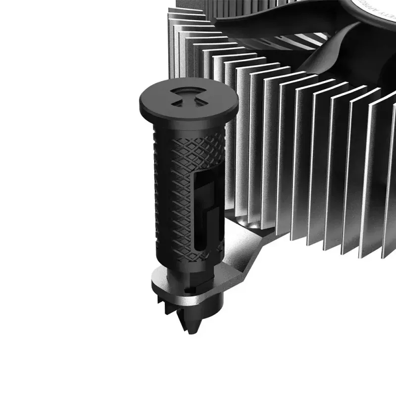 Hübriidjahuti Akasa Intel LGA1700 Alumiinium Must 3.76 mmH2O Kuullaager