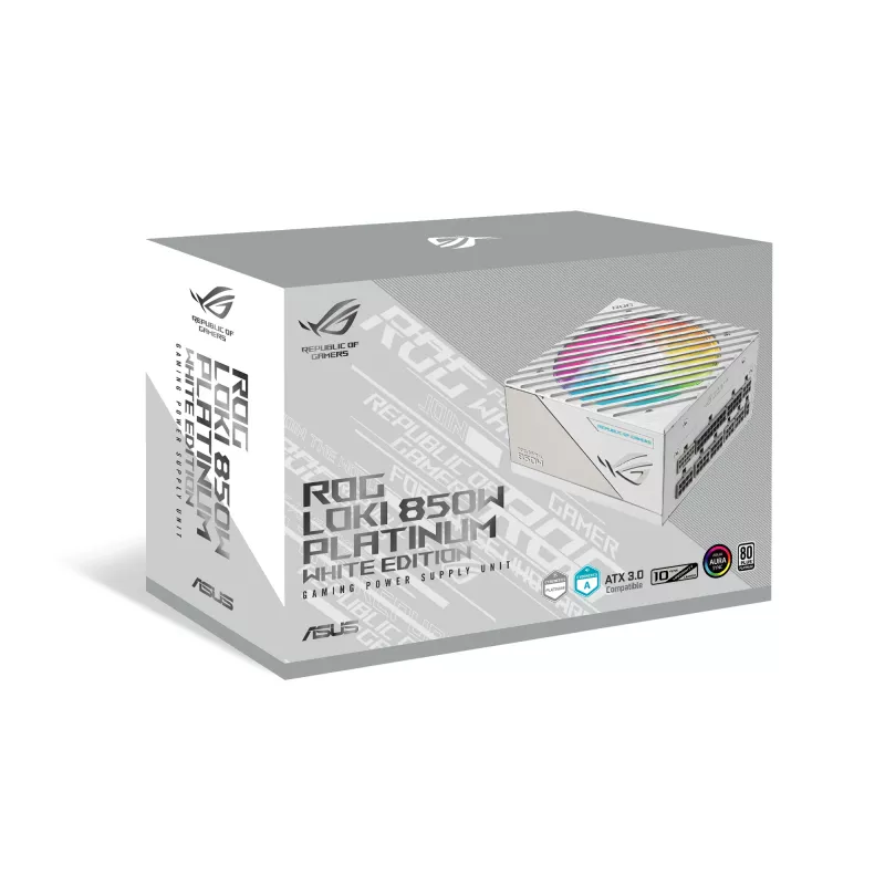 ASUS ROG Loki SFX-L 850W Platinum Valge toiteplokk 24-pin ATX