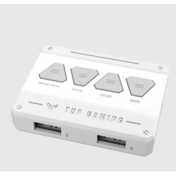 Õhkjahuti ASUS TUF GAMING TF120 ARGB Valge EDITION — 3×120 mm ventilaatorid, 1900 RPM, 29 dB, kaugjuhtimispult