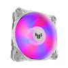 Õhkjahuti ASUS TUF GAMING TF120 ARGB Valge EDITION — 3×120 mm ventilaatorid, 1900 RPM, 29 dB, kaugjuhtimispult