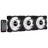 Aerocool Saturn 12F Pro ARGB korpuse ventilaatorid, 3 tk komplekt koos kontrolleriga, 120 mm