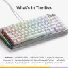 Mehaaniline mängurklaviatuur GLORIOUS GMMK 3 PRO 75% Juhtmega USB QWERTY RGB Hõbedane (US)