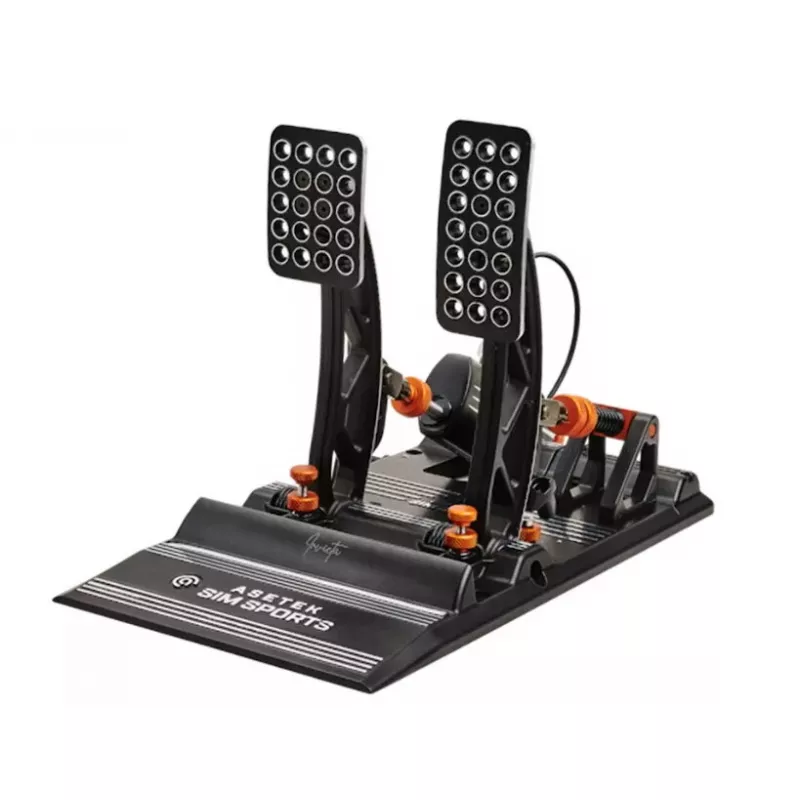 Pedals Asetek 40-010-0000001 Gaming Controller USB Red roheline Backlight