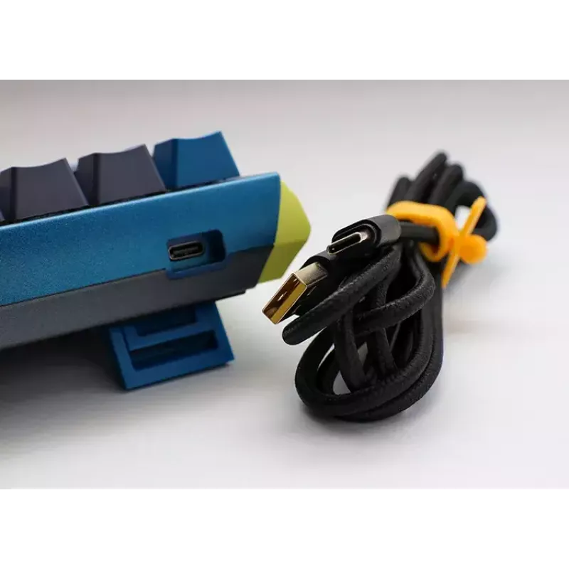 “Ducky One 3 Daybreak Mini” klaviatuur, mängudele, USB, saksa keel, must, sinine, roheline