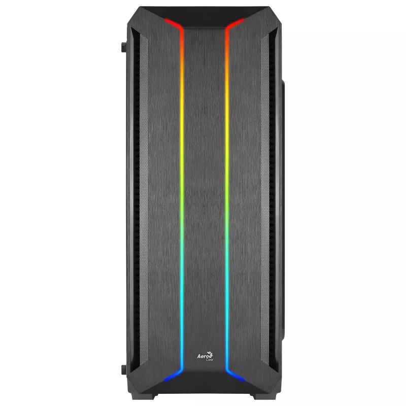 Aerocool SKYLINEV2BK PC ATX Case Dual Front Panel LED ARGB Fan ARGB 12cm Must