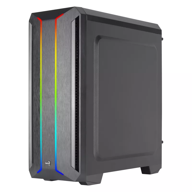Aerocool SKYLINEV2BK PC ATX Case Dual Front Panel LED ARGB Fan ARGB 12cm Must