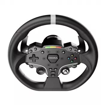 Moza Racing ESX rool, Rool, Xbox, D-pad, Kodu nupp, Menüü nupp, Start nupp, Must, Alumiinium, Polüuretaan, Alumiinium