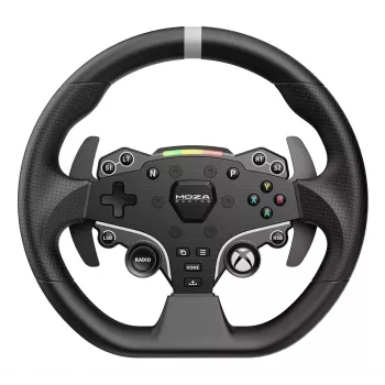 Moza Racing ESX rool, Rool, Xbox, D-pad, Kodu nupp, Menüü nupp, Start nupp, Must, Alumiinium, Polüuretaan, Alumiinium