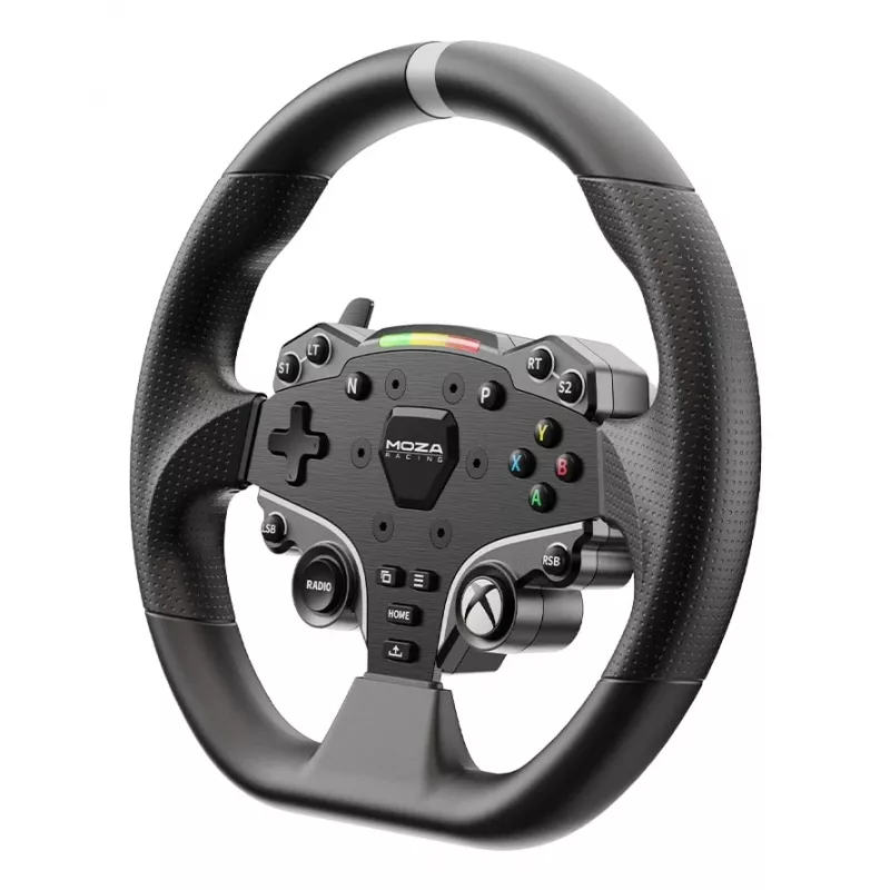 Moza Racing ESX rool, Rool, Xbox, D-pad, Kodu nupp, Menüü nupp, Start nupp, Must, Alumiinium, Polüuretaan, Alumiinium
