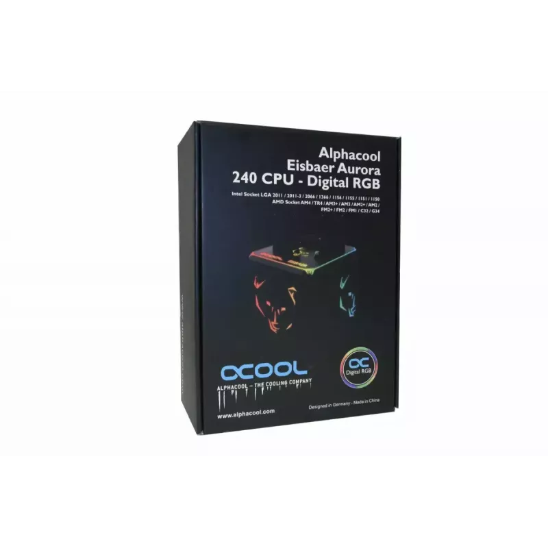 Vedelikjahutus Alphacool Eisbaer Aurora 240 protsessori CPU must