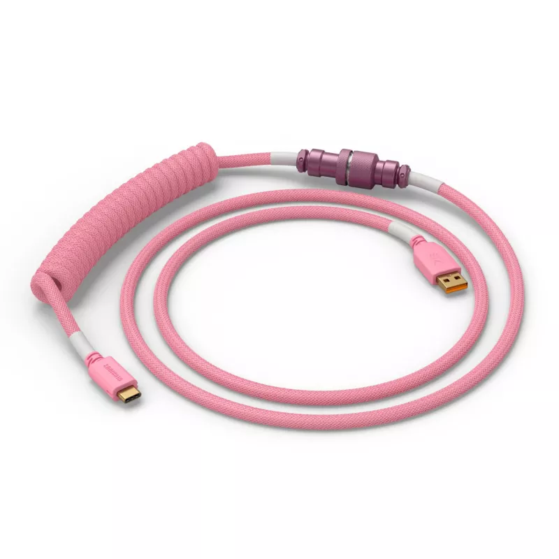 Keerd-USB-kaabel GLORIOUS GMMK Pixel Pink 1,5 m – eemaldatav keerdkaabel klaviatuuridele