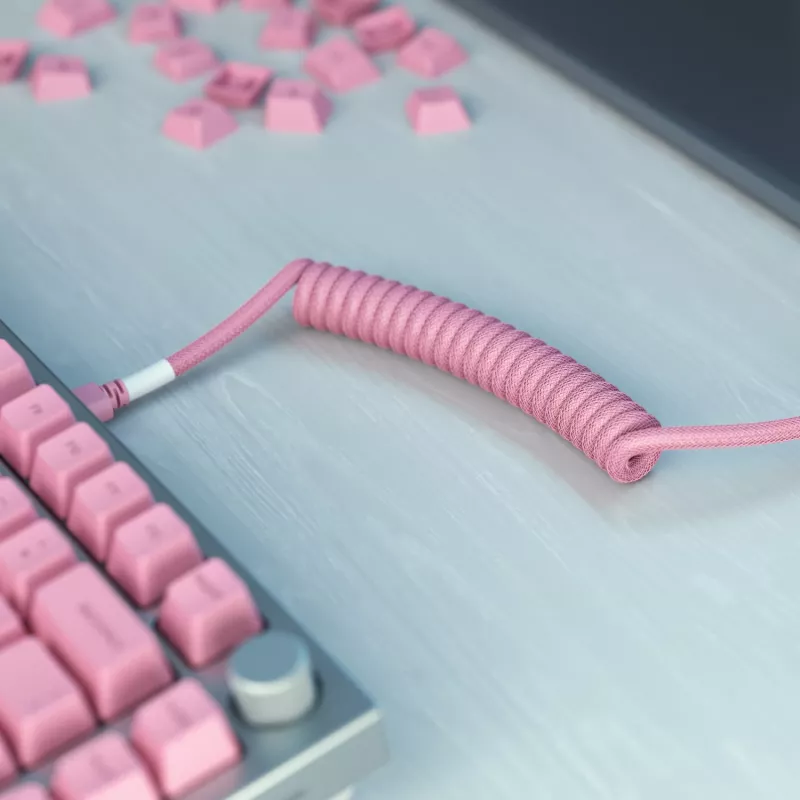 Keerd-USB-kaabel GLORIOUS GMMK Pixel Pink 1,5 m – eemaldatav keerdkaabel klaviatuuridele