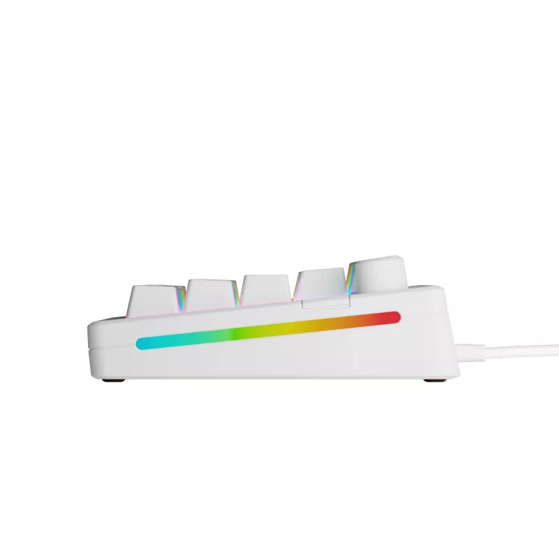 Mehaaniline mänguklaviatuur GLORIOUS GMMK 3 65% Valge — juhtmega USB, RGB, QWERTY (USA)