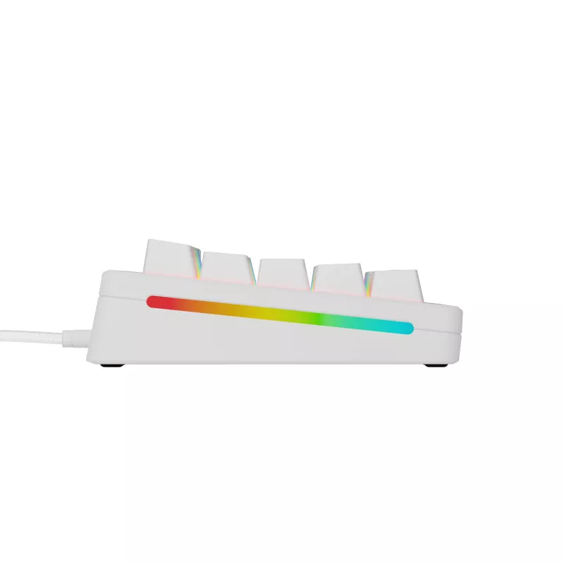 Mehaaniline mänguklaviatuur GLORIOUS GMMK 3 65% Valge — juhtmega USB, RGB, QWERTY (USA)
