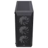 Aerocool BEAMBKV2 Gaming ATX Case 4 Fans 12cm FRGB Must, PC, Must, ATX, micro ATX, Mini-ITX, Mängimine, Sinine, Roheline, Punane, Esipaneel, Külg