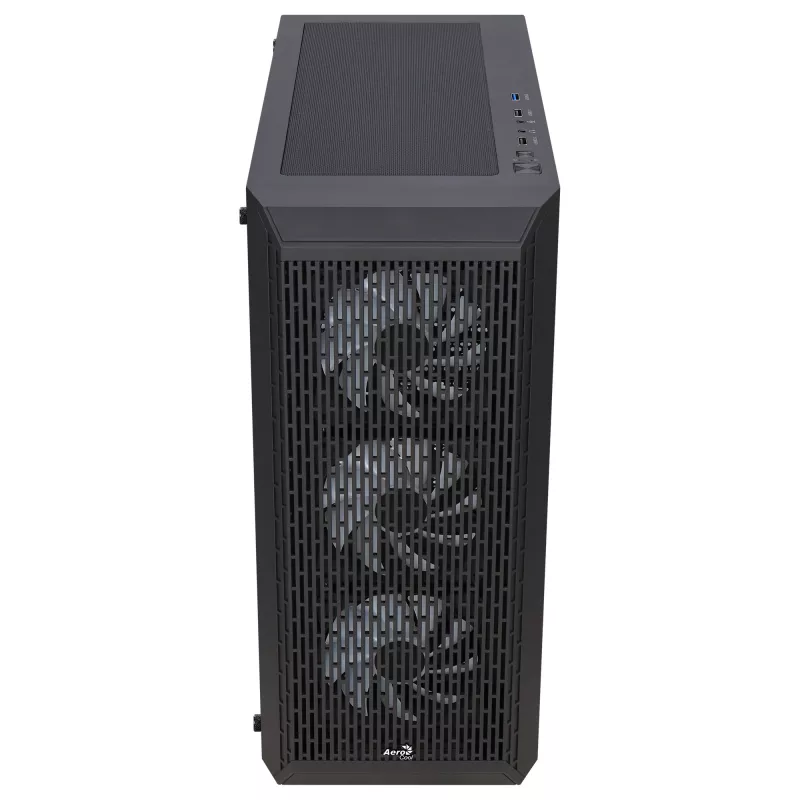Aerocool BEAMBKV2 Gaming ATX Case 4 Fans 12cm FRGB Must, PC, Must, ATX, micro ATX, Mini-ITX, Mängimine, Sinine, Roheline, Punane, Esipaneel, Külg