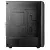 Aerocool BEAMBKV2 Gaming ATX Case 4 Fans 12cm FRGB Must, PC, Must, ATX, micro ATX, Mini-ITX, Mängimine, Sinine, Roheline, Punane, Esipaneel, Külg