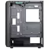 Aerocool BEAMBKV2 Gaming ATX Case 4 Fans 12cm FRGB Must, PC, Must, ATX, micro ATX, Mini-ITX, Mängimine, Sinine, Roheline, Punane, Esipaneel, Külg
