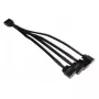 RGB jaoturkaabel Alphacool 18710 Must Plastik