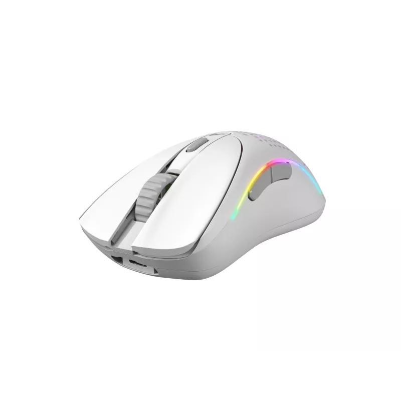 Glorious Gaming Glorious Model D 2 Wireless - Matt valge, Paremakäeline, RF-juhtmevaba, 19000 DPI, Valge