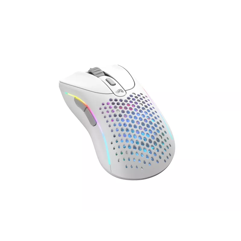 Glorious Gaming Glorious Model D 2 Wireless - Matt valge, Paremakäeline, RF-juhtmevaba, 19000 DPI, Valge