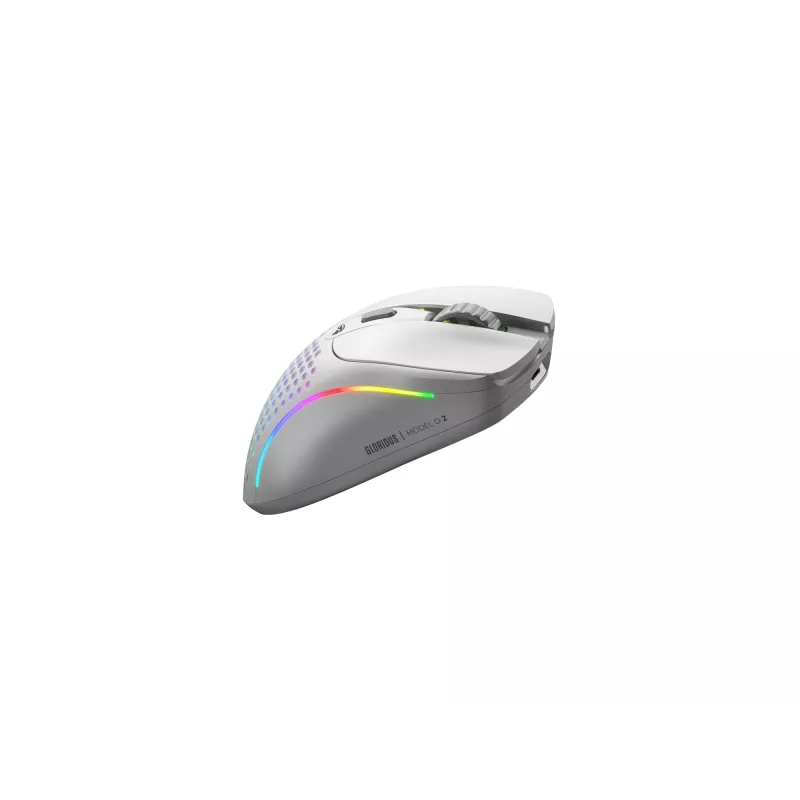 Glorious Gaming Glorious Model D 2 Wireless - Matt valge, Paremakäeline, RF-juhtmevaba, 19000 DPI, Valge