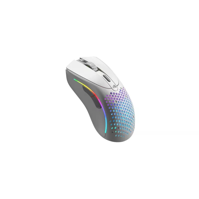 Glorious Gaming Glorious Model D 2 Wireless - Matt valge, Paremakäeline, RF-juhtmevaba, 19000 DPI, Valge