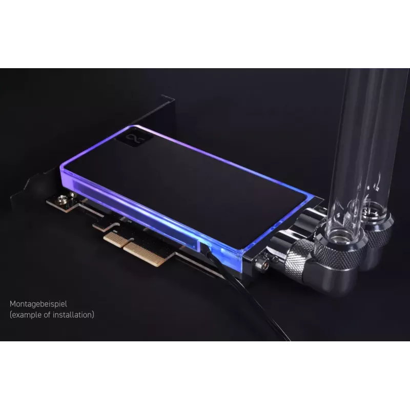 Alphacool Core M.2 NVMe PCIe 5.0 vedelikjahuti tagaplaadiga